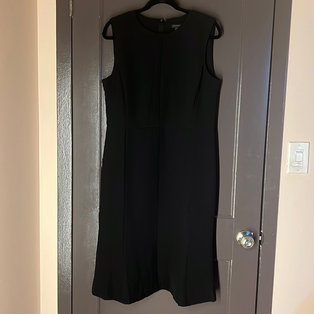 Ann Taylor A-Line sleeveless black dress